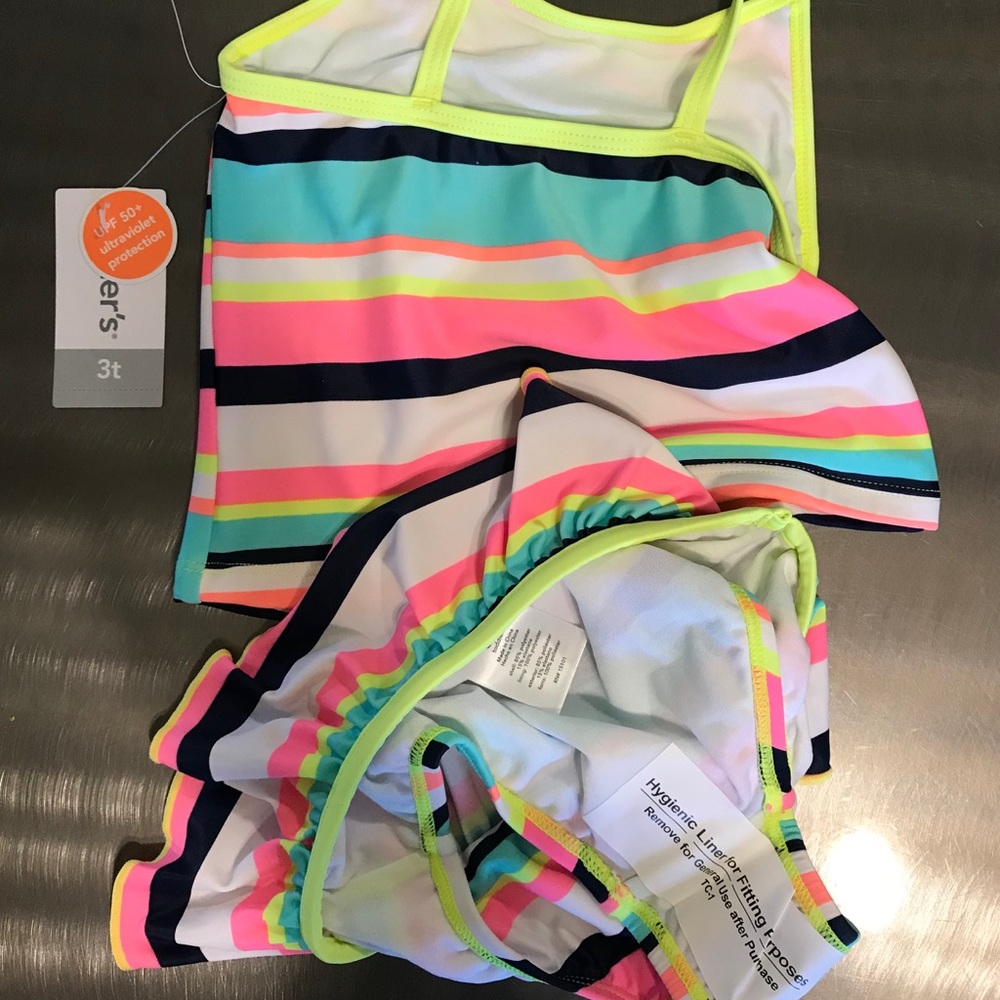 Carter’s Girls Rashguard Set | Tankini Set - Picture 4 of 6